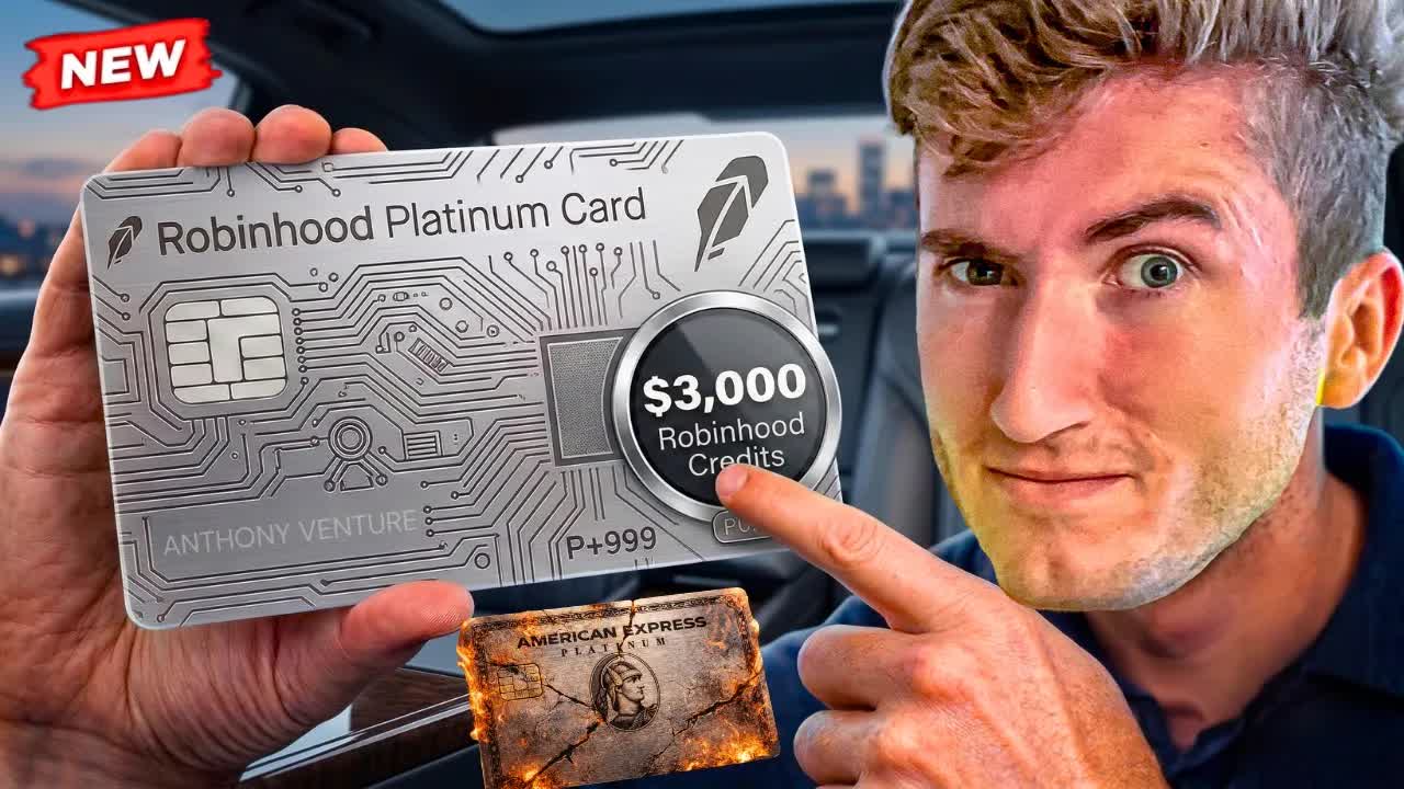 Video thumbnail for Anthony Venture: Robinhood Platinum Card vs. Amex Platinum | Shots Fired!