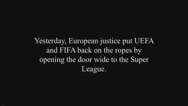 'Video thumbnail for Carlo Ancelotti talks about the Super League'