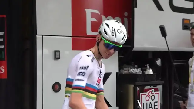 Video thumbnail for Pogacar begins Tour de France title bid in Lille