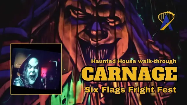 'Video thumbnail for Carnage Haunted House Six Flags Magic Mountain'