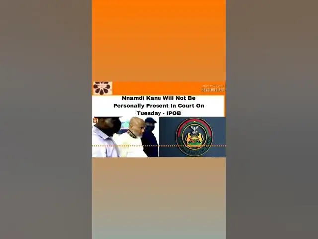 Video thumbnail for Nnamdi Kanu Will Not Be Personally Present In Court On Tuesday - IPOB ~ OsazuwaAkonedo