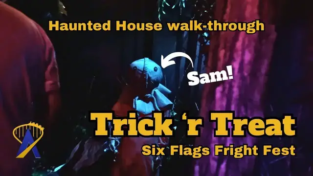 'Video thumbnail for Trick r Treat Haunted House from Six Flags Magic Mountain'