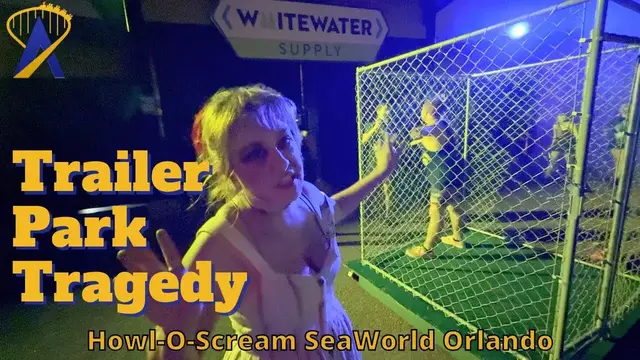 'Video thumbnail for Trailer Park Tragedy Scare Zone at Howl-O-Scream Orlando'