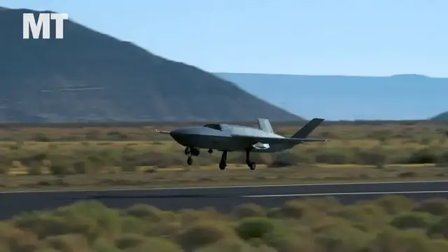 'Video thumbnail for Air Force conducts first flight of drone wingman'