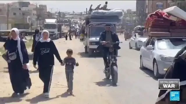 Video thumbnail for Israel imposes evacuation orders in southern Gaza amid 'intense combat operations'