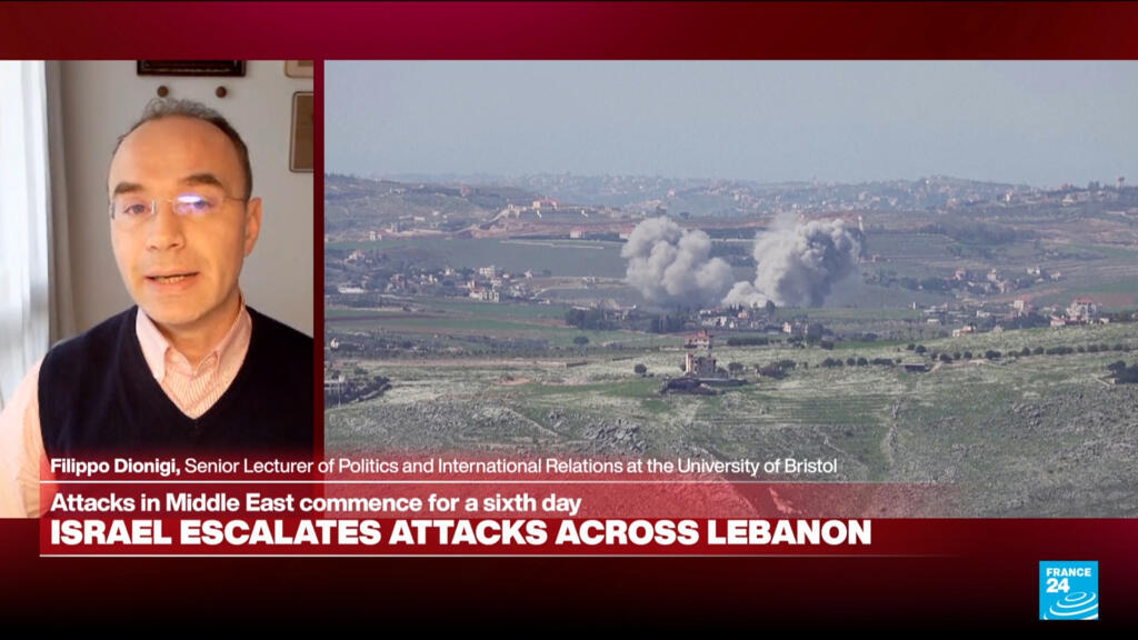 Video thumbnail for Israel's Lebanon offensive 'may ultimately legitimise Hezbollah, reinforce narrative of resistance'