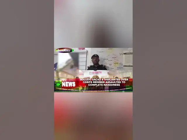 Video thumbnail for Soludo Sacks 8 Vigilantes Over Corps Member Assaulted To Complete Nakedness