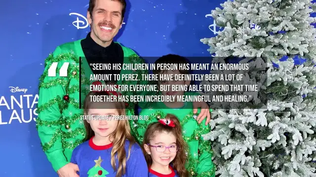 Video thumbnail for Perez Hilton reunites with children: 'Incredibly meaningful and healing'.