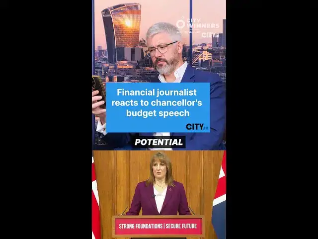 'Video thumbnail for Finance journalist reacts to chancellor's budget speech'