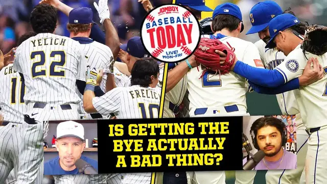 'Video thumbnail for Is MLB's postseason bye actually a disadvantage? | Baseball Today'