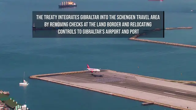 Video thumbnail for Historic Gibraltar Treaty Takes Effect as Border Fence Comes Down.