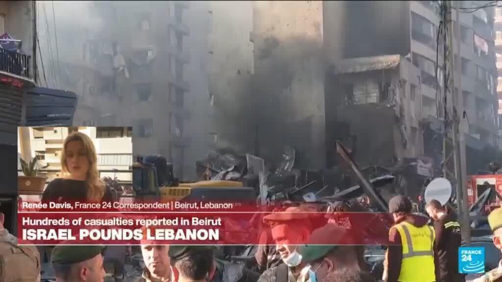 Video thumbnail for Israel pounds Beirut as Lebanon left out of ceasefire deal