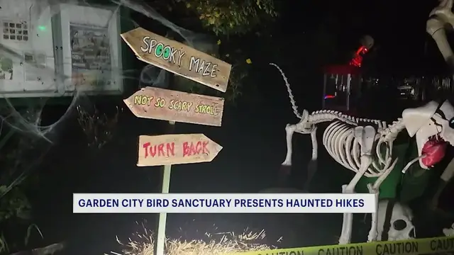 Video thumbnail for Haunted trails raise money for the Garden City Bird Sanctuary