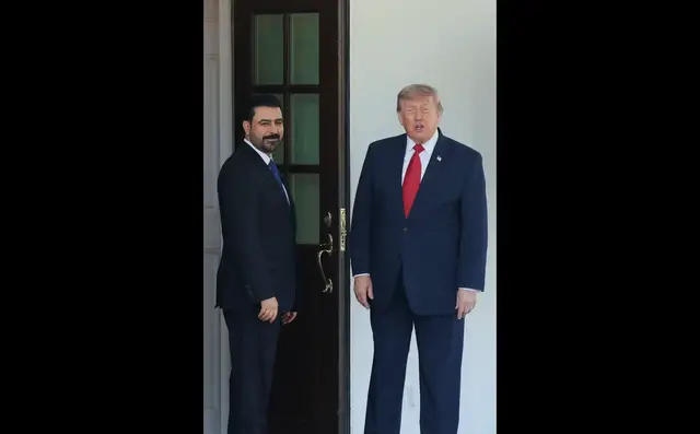 Video thumbnail for US President Trump meets with ‘fan of America' Iraqi PM Ali al-Zaidi