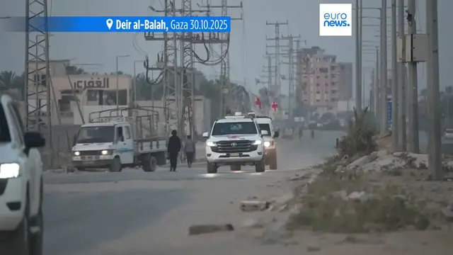 'Video thumbnail for Israel confirms identities of two hostages' remains returned by Hamas'