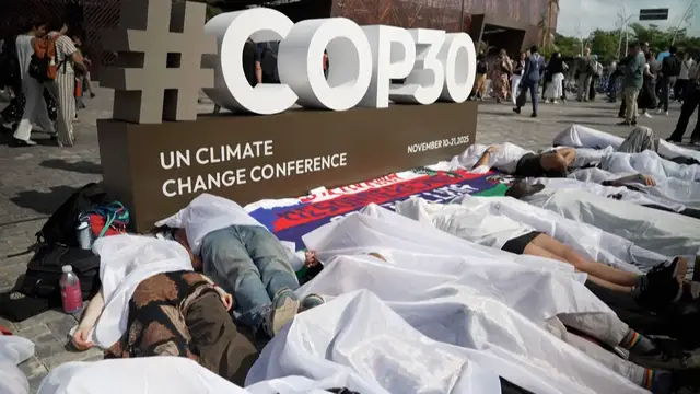 Video thumbnail for COP30 demonstrators protest activist killings