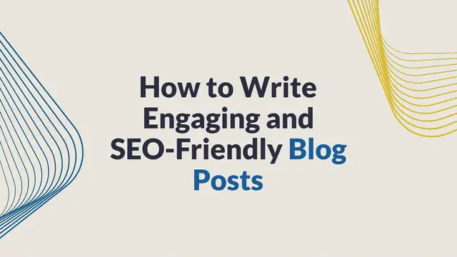 Video thumbnail for How to Write Engaging and SEO-Friendly Blog Posts?