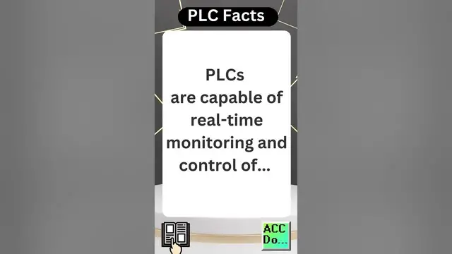 Video thumbnail for PLC Facts - Capable of real-time monitoring...