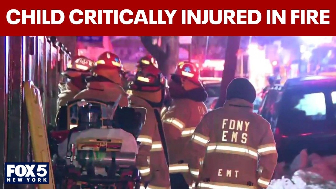 Video thumbnail for Child critically injured in Queens fire
