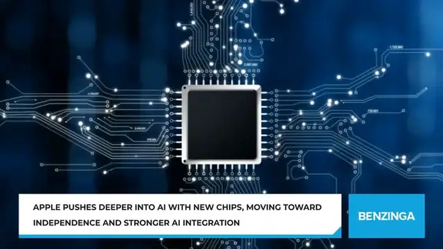 'Video thumbnail for Apple Pushes Deeper Into AI With New Chips, Moving Toward Independence And Stronger AI Integration'