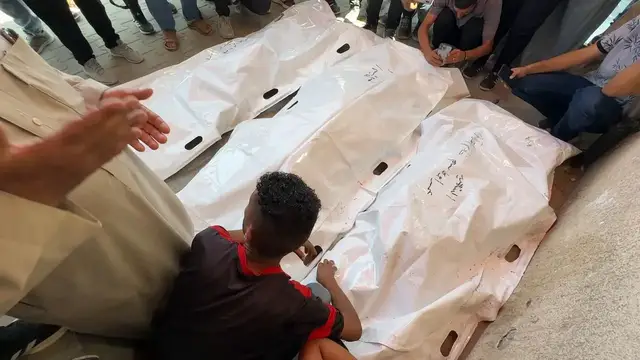 Video thumbnail for Israeli attacks across Gaza kill family of 3, wound 9 others.