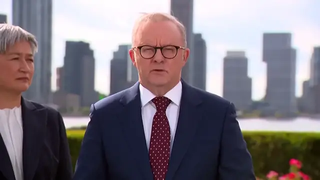 'Video thumbnail for Australian PM announces formal recognition of Palestine'