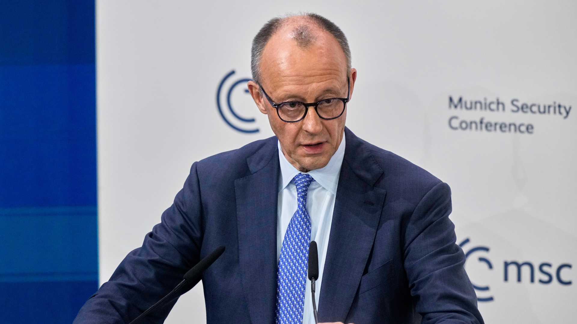 Video thumbnail for German leader Merz calls on US and Europe to ‘repair trust’