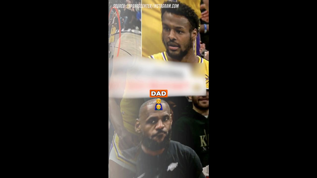 Video thumbnail for LeBron James’ Proud Reaction to Bronny’s Smooth Iso Bucket Says It All