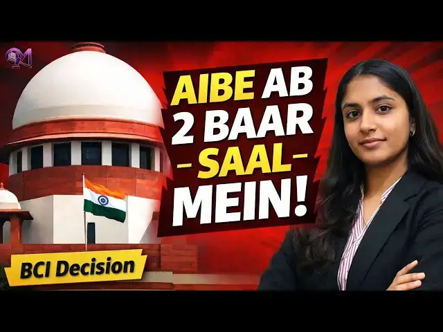 Video thumbnail for Final semester students eligible for AIBE exam ! AIBE rule change explained