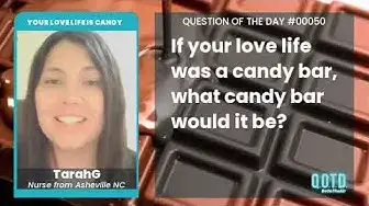 Video thumbnail for Tarah's love life is like a ZERO bar, not quite Good & Plenty!