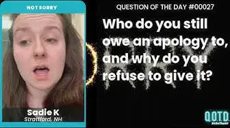 Video thumbnail for Sadie believes in apologizing when possible. Some people just don't want one!