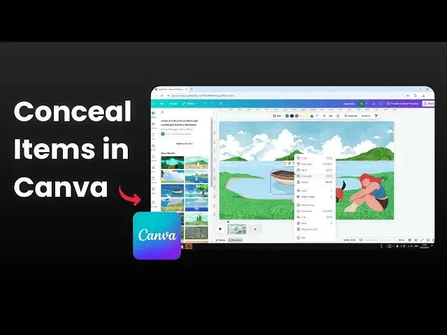 'Video thumbnail for How to Hide Objects in Canva'