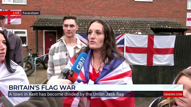 'Video thumbnail for WATCH: Patriotic neighbours vow to 'put more flags up' after displays are attacked'