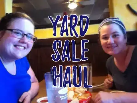 Video thumbnail for budget girl: $19 yard sale haul! amazing thrifting finds
