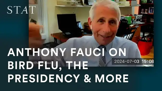 'Video thumbnail for Anthony Fauci on bird flu, the presidency, and more'