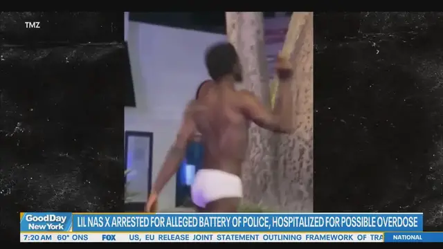 'Video thumbnail for Video shows Lil Nas X wandering LA streets before arrest'
