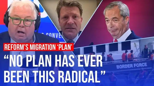 'Video thumbnail for Taliban are 'ready' to work with Farage on Reform's deportation plan | LBC'