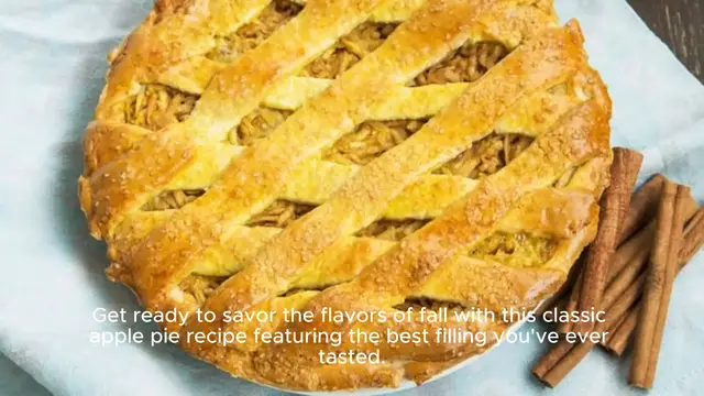 Video thumbnail for Apple Pie Recipe with the Best Filling