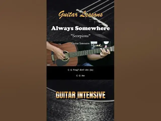 'Video thumbnail for Always Somewhere - Scorpions | EASY Guitar Lessons - Chords - Guitar Tutorial #chordgitar'