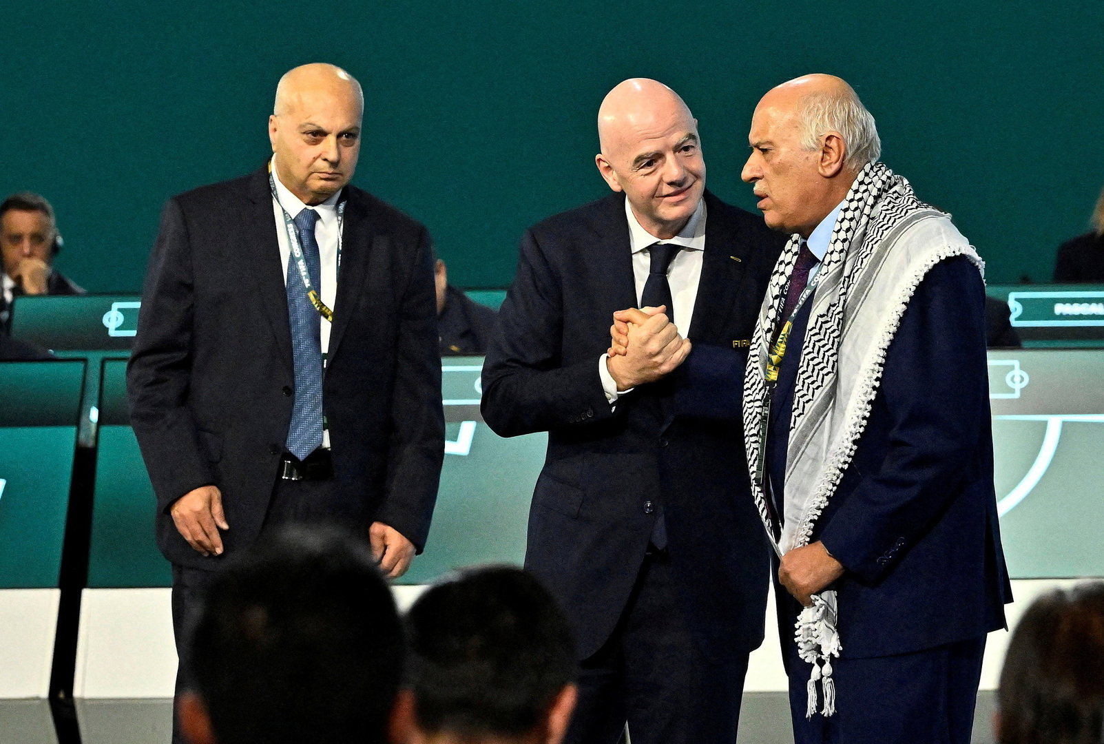 Video thumbnail for Palestinian football boss refuses Israeli handshake at FIFA event