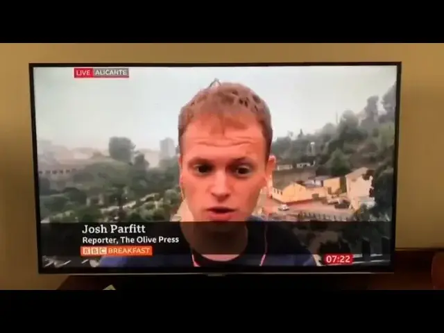Video thumbnail for The Olive Press reporting live from Ontinyent for BBC One this morning.