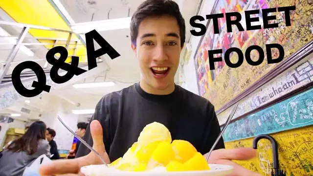 'Video thumbnail for TAIWAN STREET FOOD + Q&A w/ Chopstick Travel - MANGO ICE in Taipei (BEST Taiwanese Street Food)'