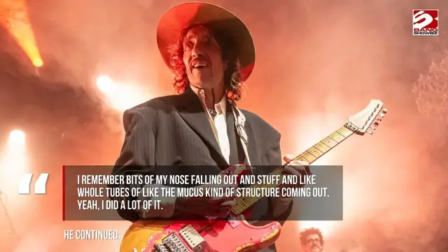 Video thumbnail for Justin Hawkins saw his nose 'fall out' at peak of cocaine addiction.