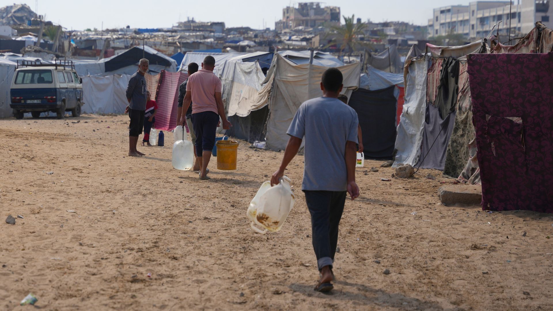 Video thumbnail for Israel’s ‘orange line’ in Gaza tightens movement and aid access
