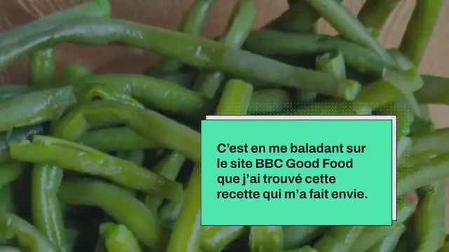 Video thumbnail for Haricots verts à l’échalote, ail et amandes grilles