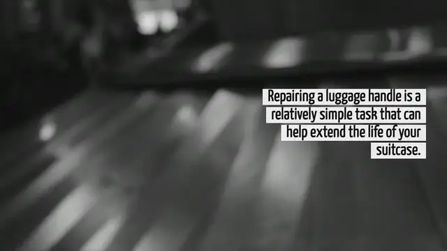 'Video thumbnail for How To Repair Luggage Handle'