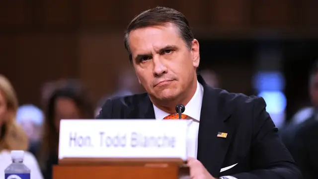 Video thumbnail for Trump warns $1.8B fund could return if Blanche nomination fails