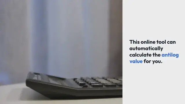 'Video thumbnail for Antilog / Inverse Log Calculator'