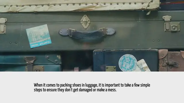 'Video thumbnail for How To Pack Shoes In Luggage'
