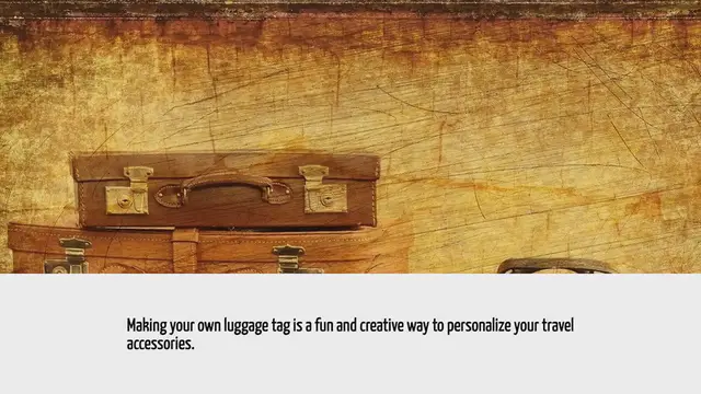 'Video thumbnail for How To Make A Luggage Tag'